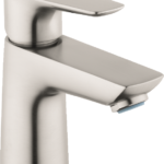 Hansgrohe Talis E Single-Hole Faucet 80 with Pop-Up Drain, 1.2 GPM in Brushed Nickel