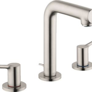 Hansgrohe Talis S Widespread Faucet 150 with Pop-Up Drain, 1.2 GPM in Brushed Nickel