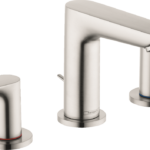 Hansgrohe Talis E Widespread Faucet 150 with Pop-Up Drain, 1.2 GPM in Brushed Nickel