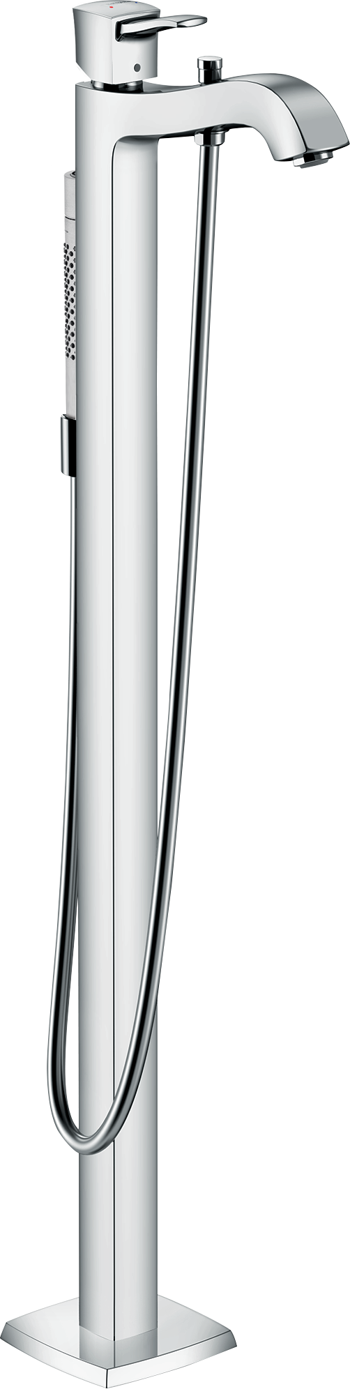 Hansgrohe Metropol Classic Freestanding Tub Filler Trim with 1.75 GPM Handshower in Chrome