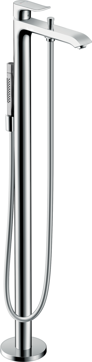 Hansgrohe Metris Freestanding Tub Filler Trim with 1.75 GPM Handshower in Chrome