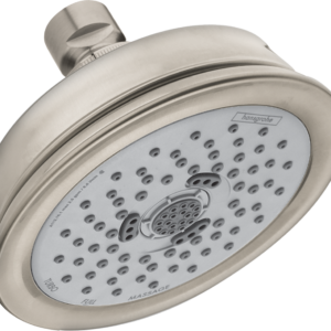 Hansgrohe Croma 100 Classic Showerhead 3-Jet, 1.8 GPM in Brushed Nickel