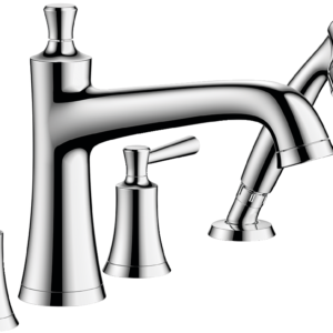 Hansgrohe Joleena 4-Hole Roman Tub Set Trim with 1.75 GPM Handshower in Chrome