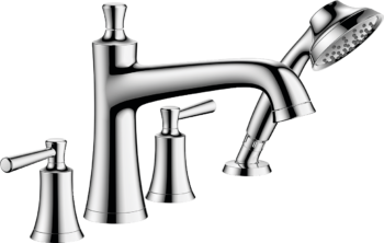 Hansgrohe Joleena 4-Hole Roman Tub Set Trim with 1.75 GPM Handshower in Chrome