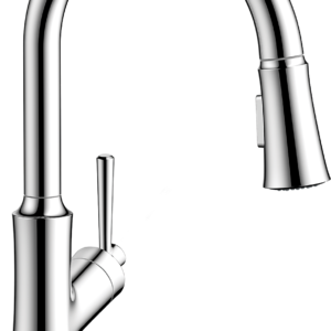 Hansgrohe Joleena HighArc Kitchen Faucet, 2-Spray Pull-Down, 1.75 GPM in Chrome