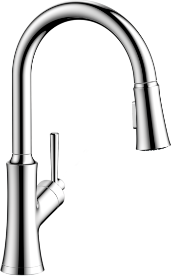 Hansgrohe Joleena HighArc Kitchen Faucet, 2-Spray Pull-Down, 1.75 GPM in Chrome