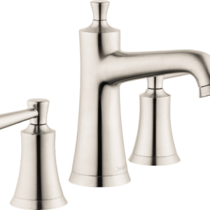 Hansgrohe Joleena Widespread Faucet 100 with Pop-Up Drain, 1.2 GPM in Brushed Nickel