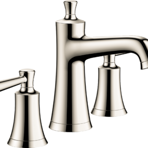 Hansgrohe Joleena Widespread Faucet 100 with Pop-Up Drain, 1.2 GPM in Polished Nickel