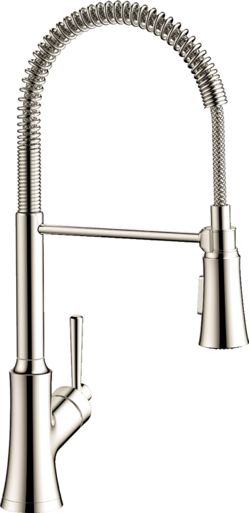 Hansgrohe Joleena Semi-Pro Kitchen Faucet, 2-Spray, 1.75 GPM in Polished Nickel