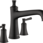 Hansgrohe Joleena 3-Hole Roman Tub Set Trim in Matte Black