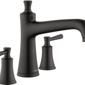 Hansgrohe Joleena 3-Hole Roman Tub Set Trim in Matte Black