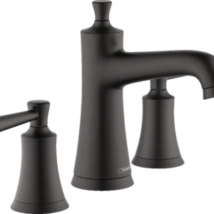 Hansgrohe Joleena Widespread Faucet 100 with Pop-Up Drain, 1.2 GPM in Matte Black