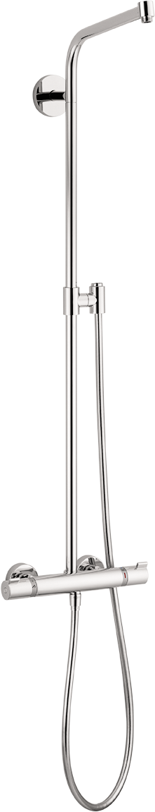 Hansgrohe Crometta Showerpipe without Shower Components in Chrome