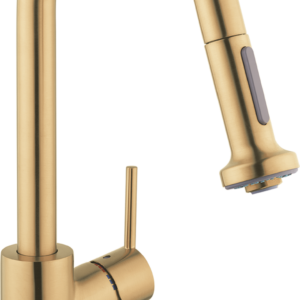 Hansgrohe Talis S² HighArc Kitchen Faucet, 2-Spray Pull-Down, 1.5 GPM in Brushed Gold Optic