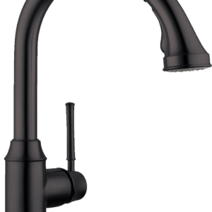Hansgrohe Talis C HighArc Kitchen Faucet, 2-Spray Pull-Down, 1.75 GPM in Matte Black