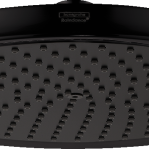 Hansgrohe Raindance Classic Showerhead 240 1-Jet PowderRain, 1.75 GPM in Matte Black