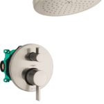 Hansgrohe Croma Pressure Balance Tub/Shower Set with Rough, 2.0 GPM  in Brushed Nickel