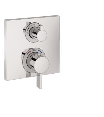 Hansgrohe Ecostat Square Thermostatic Trim with Volume Control in Chrome