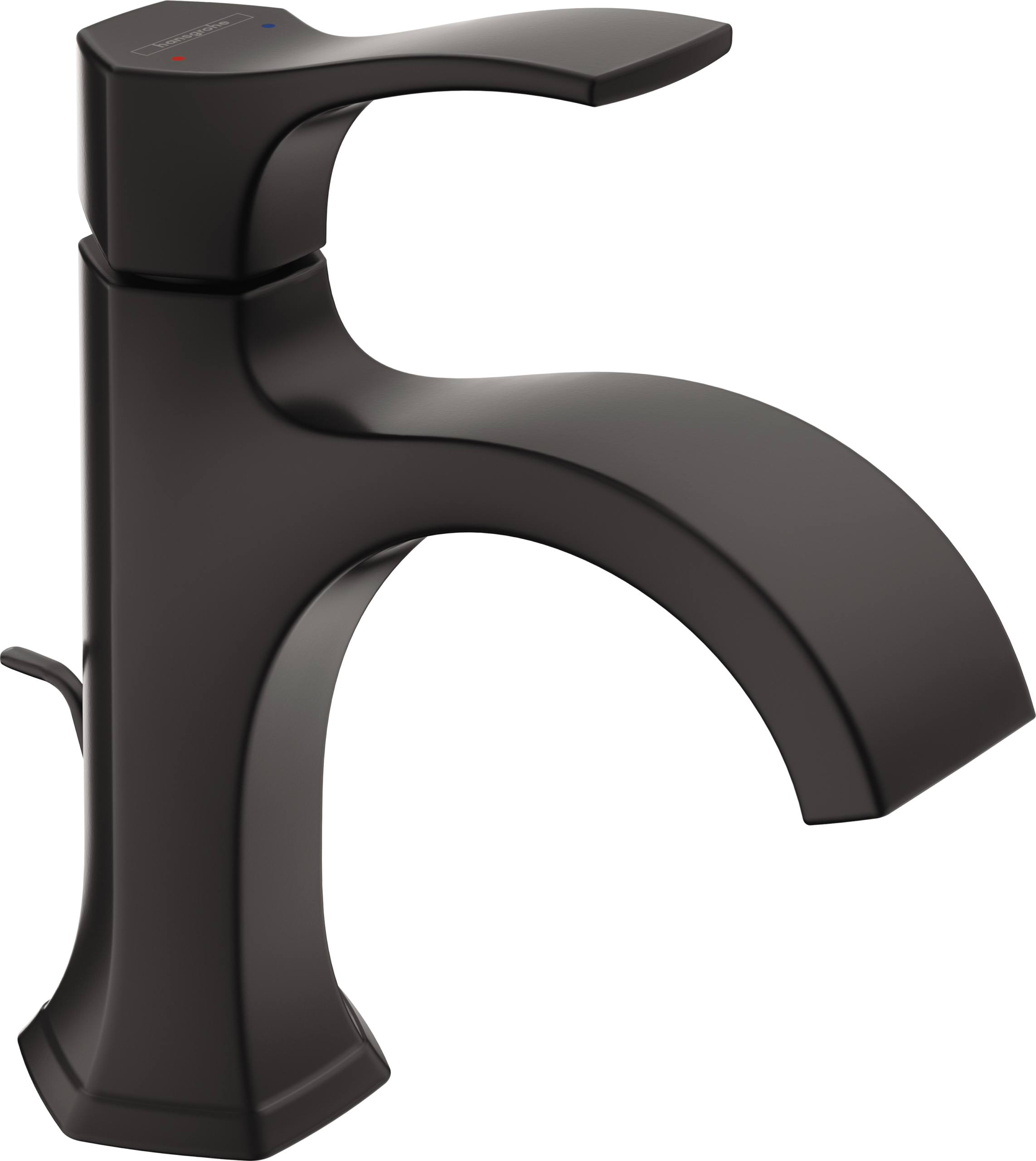 Hansgrohe Locarno Single-Hole Faucet 110 with Pop-Up Drain, 1.2 GPM in Matte Black