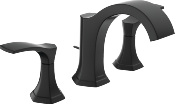 Hansgrohe Locarno Widespread Faucet 110 with pop-up drain, 1.2 GPM in Matte Black