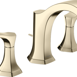 Hansgrohe Locarno Widespread Faucet 110 with pop-up drain, 1.2 GPM in Polished Nickel