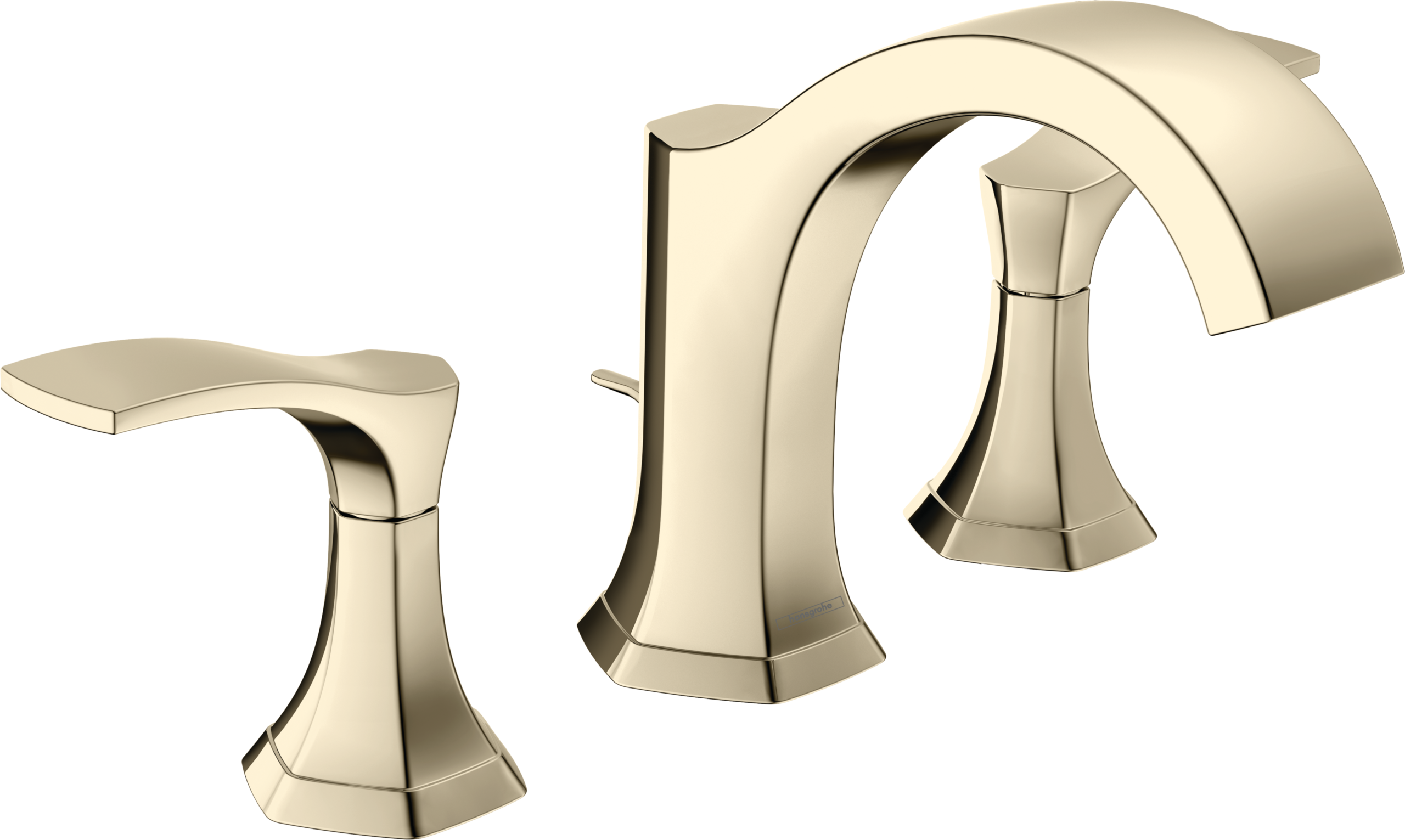 Hansgrohe Locarno Widespread Faucet 110 with pop-up drain, 1.2 GPM in Polished Nickel