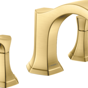 Hansgrohe Locarno 3-Hole Roman Tub Set Trim in Brushed Gold Optic