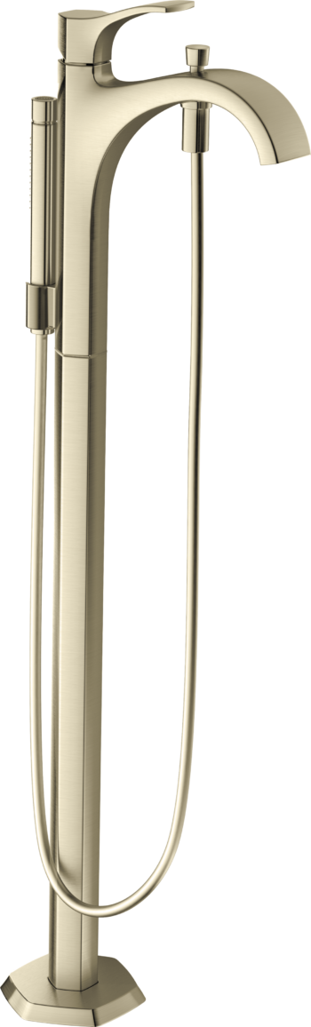 Hansgrohe Locarno Freestanding Tub Filler Trim with 1.75 GPM Handshower in Brushed Nickel
