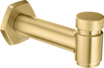 Hansgrohe Locarno Tub Spout with Diverter in Brushed Gold Optic