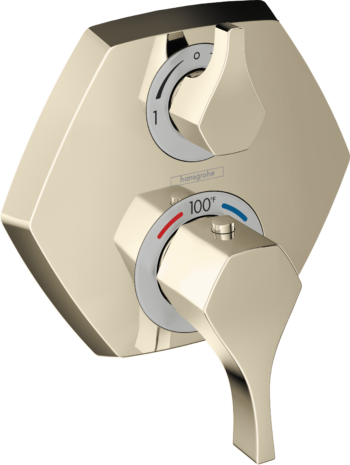 Hansgrohe Locarno Thermostatic Trim with Volume Control in Polished Nickel