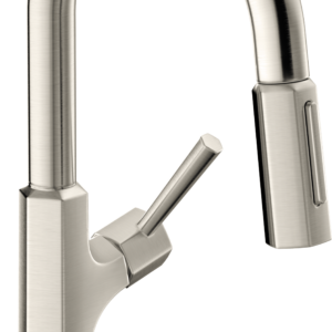 Hansgrohe Locarno Prep Kitchen Faucet, 2-Spray Pull-Down, 1.75 GPM in Steel Optic