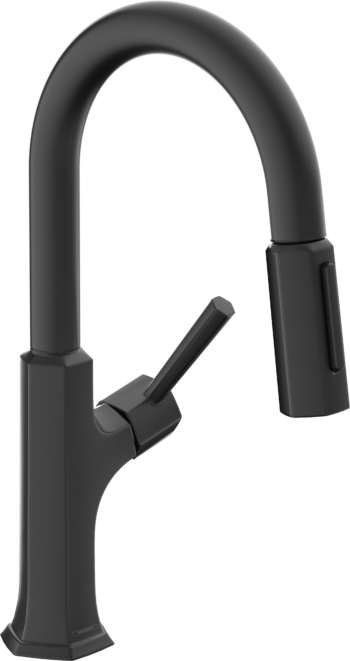 Hansgrohe Locarno Prep Kitchen Faucet, 2-Spray Pull-Down, 1.75 GPM in Matte Black