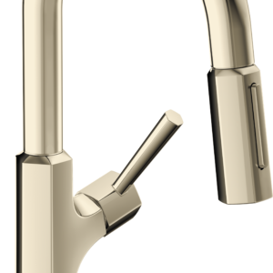 Hansgrohe Locarno Prep Kitchen Faucet, 2-Spray Pull-Down, 1.75 GPM in Polished Nickel