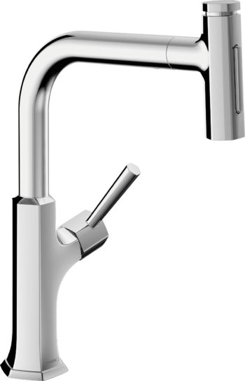 Hansgrohe Locarno HighArc Kitchen Faucet, 2-Spray Pull-Out, 1.75 GPM in Chrome