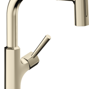 Hansgrohe Locarno HighArc Kitchen Faucet, 2-Spray Pull-Out, 1.75 GPM in Polished Nickel