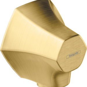Hansgrohe Locarno Wall Outlet with Check Valves in Brushed Gold Optic