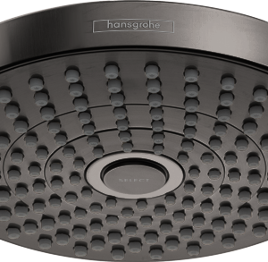 Hansgrohe Croma Select S Showerhead 180 2-Jet, 1.8 GPM in Brushed Black Chrome