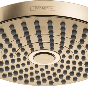 Hansgrohe Croma Select S Showerhead 180 2-Jet, 1.8 GPM in Brushed Bronze