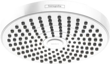 Hansgrohe Croma Select S Showerhead 180 2-Jet, 1.8 GPM in Matte White
