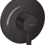 Hansgrohe Ecostat S Pressure Balance Trim in Matte Black