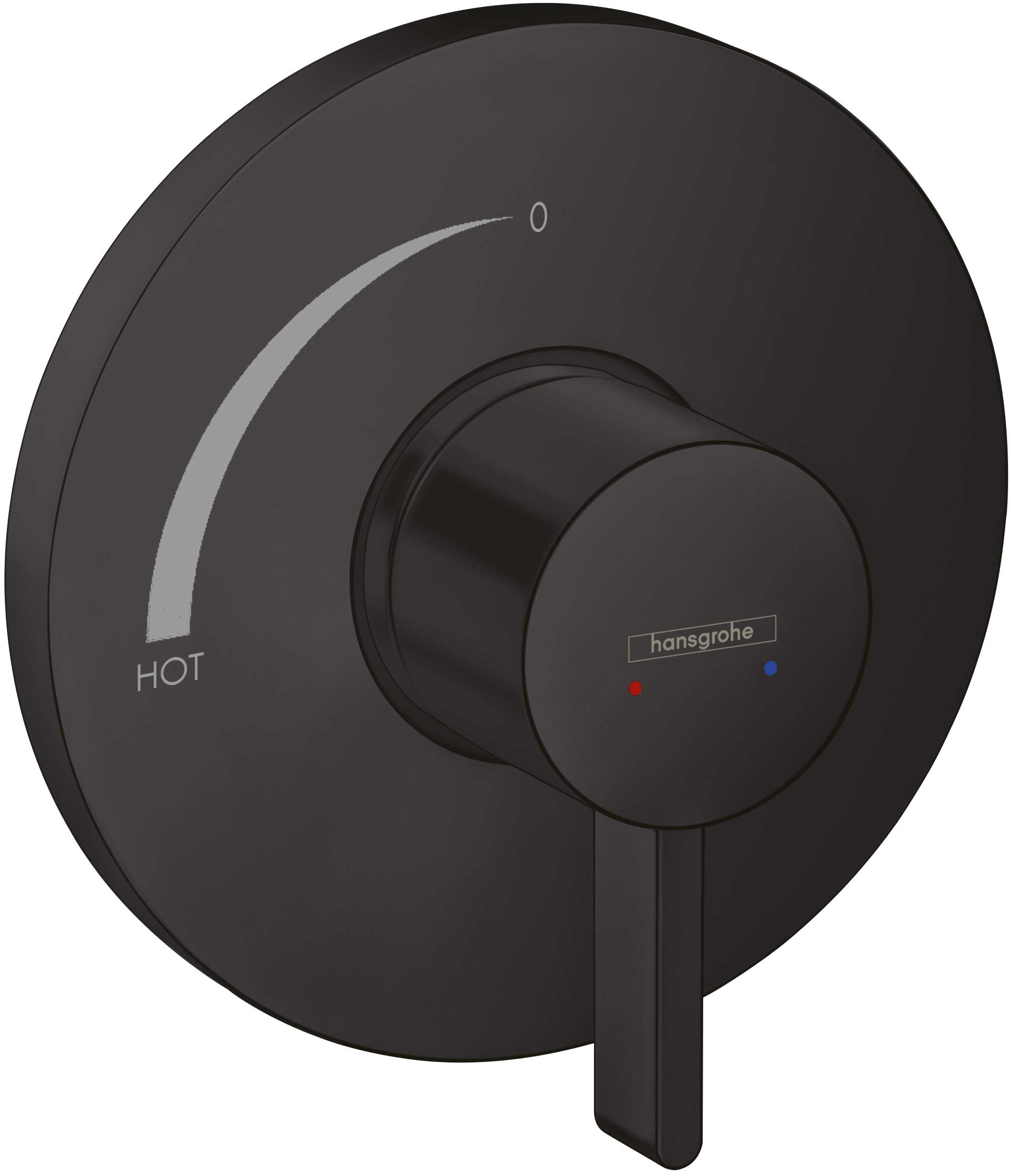 Hansgrohe Ecostat S Pressure Balance Trim in Matte Black