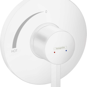 Hansgrohe Ecostat S Pressure Balance Trim in Matte White