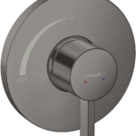 Hansgrohe Ecostat S Pressure Balance Trim in Brushed Black Chrome