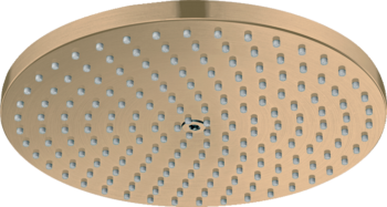 Hansgrohe Raindance S Showerhead 240 1-Jet PowderRain, 1.75 GPM in Brushed Bronze