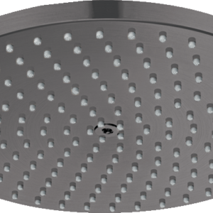 Hansgrohe Raindance S Showerhead 240 1-Jet PowderRain, 1.75 GPM in Brushed Black Chrome