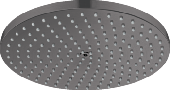 Hansgrohe Raindance S Showerhead 240 1-Jet PowderRain, 1.75 GPM in Brushed Black Chrome