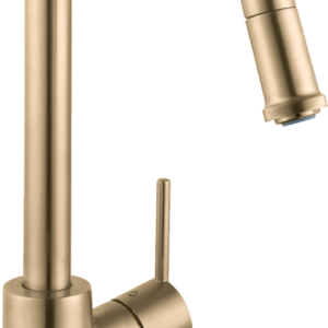 Hansgrohe Talis S² HighArc Kitchen Faucet, 1-Spray Pull-Down, 1.75 GPM in Brushed Gold Optic