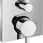 Hansgrohe Ecostat Pressure Balance Trim Square with Diverter in Chrome