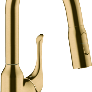 Hansgrohe Allegro N Prep Kitchen Faucet, 2-Spray Pull-Down, 1.75 GPM in Brushed Gold Optic