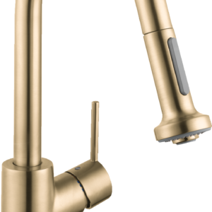 Hansgrohe Talis S² Prep Kitchen Faucet, 2-Spray Pull-Down, 1.75 GPM in Brushed Gold Optic